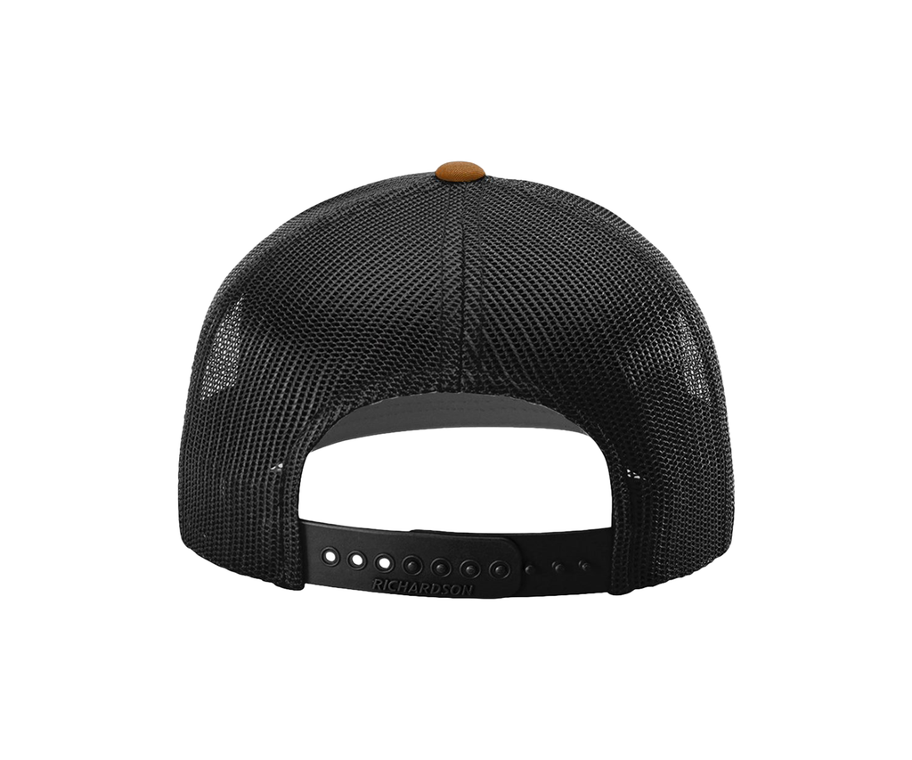 Custom Antler Hat Patch – Hand Traced Deer Antlers on Leather | Richardson 112 Trucker Cap