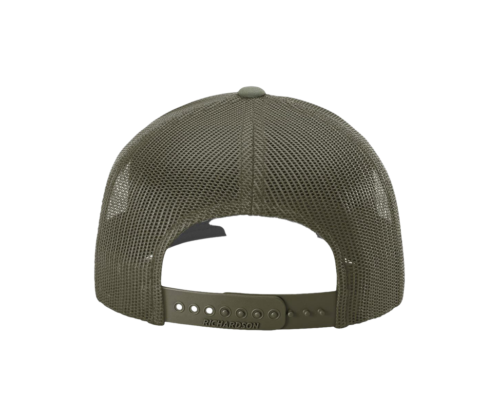 Custom Antler Hat Patch – Hand Traced Deer Antlers on Leather | Richardson 112 Trucker Cap