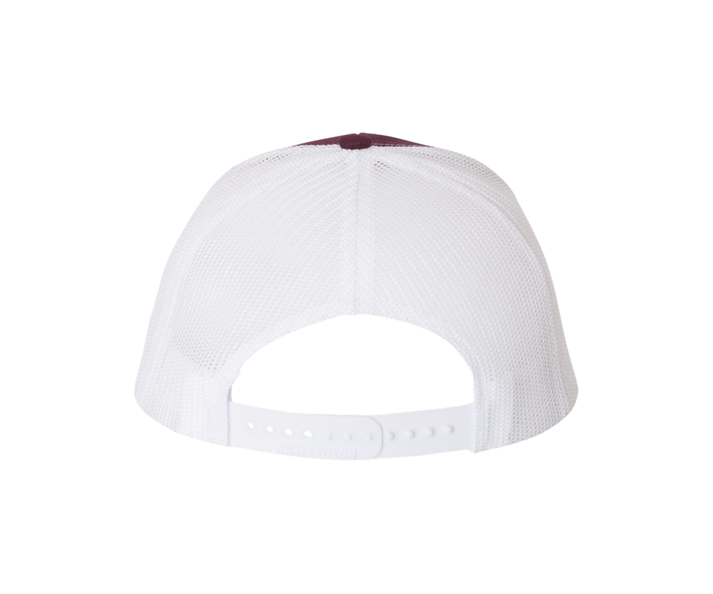 Custom Antler Hat Patch – Hand Traced Deer Antlers on Leather | Richardson 112 Trucker Cap